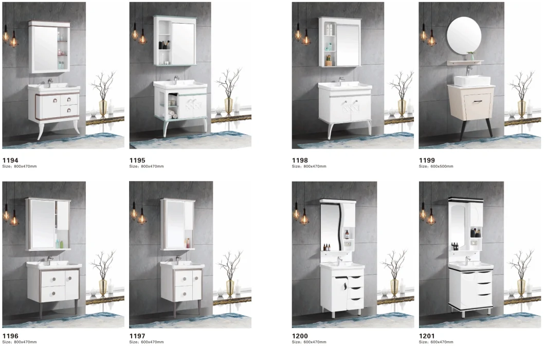 Chinese Factory Wall Hung Bathroom Cabinet for Bathroom