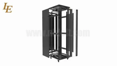 Le Bodenstehender, belüfteter SPCC-Server-Rack OEM 4u-48u 19-Zoll-Netzwerkschrank