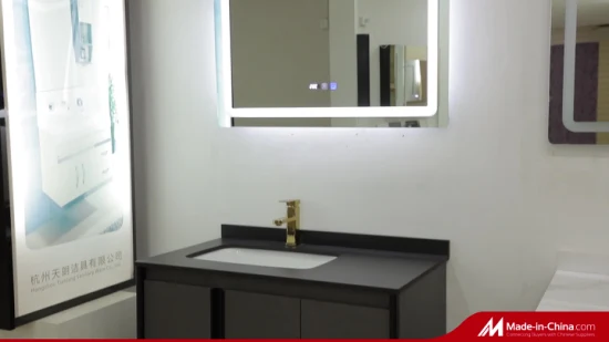 Ovaler, eiförmiger, goldener, schwarzer Metall-Eisenrahmen, dekorativer, eleganter Badezimmerspiegel