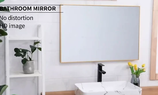 Heimdekoration, rechteckig, rund, quadratisch, für Ankleidezimmer, Standspiegel, Aluminium-Eisen-Wandspiegel, Ganzkörperspiegel, Badezimmerrahmen, gerahmter Spiegel